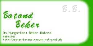 botond beker business card